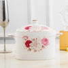 Imperial Casserole With Cover European Style Chinese Tableware For Household Use