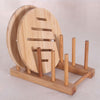 Tableware display wooden tea cake rack