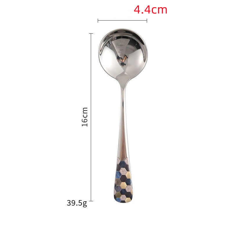 Stainless Steel Creative And Minimalist Household Soup Spoon
