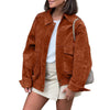 Women's Fashion Casual Suede Texture Coat