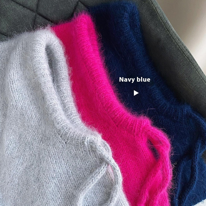 Autumn And Winter Fashion Warm Scarf Neck Protection Integrated Woolen Knitted Hat