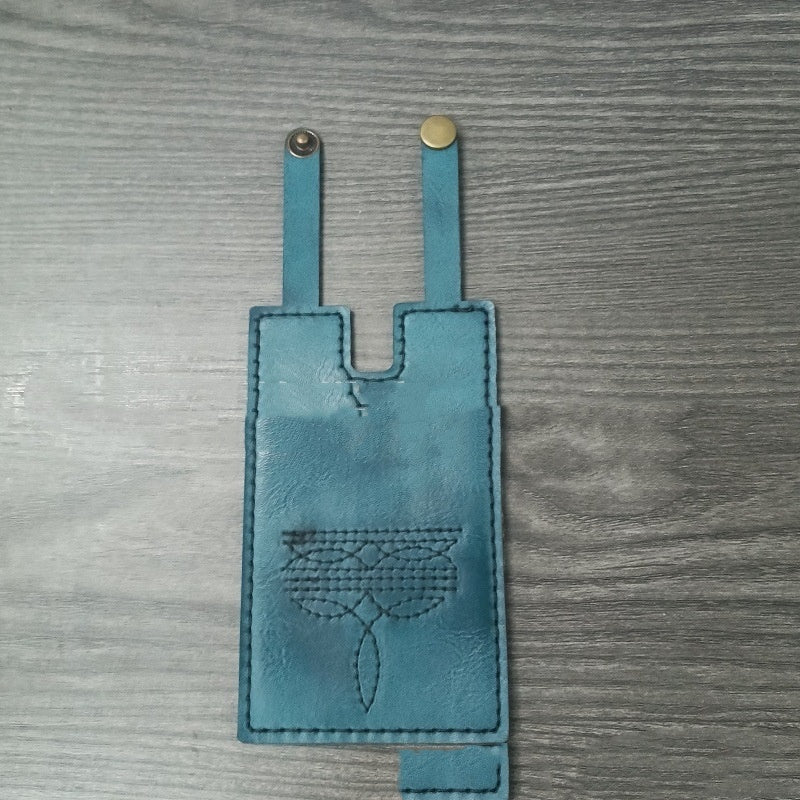 Western Boot Wallet With Snap Strap