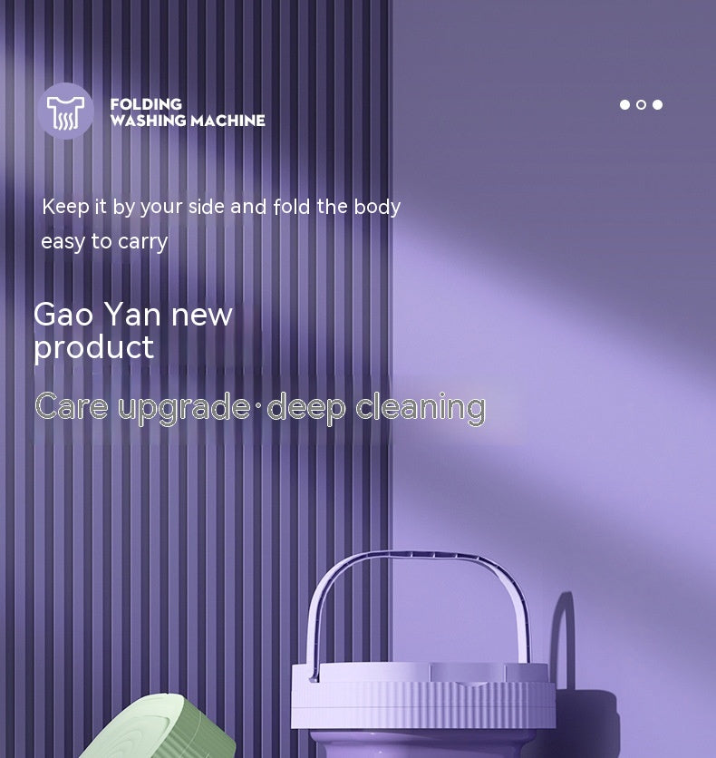 غسالة ملابس بلاستيكية قابلة للطي، غسالة أوتوماتيكية لغسيل الملابس الداخلية والجوارب وملابس الأطفال والحيوانات الأليفة، غسالة متكاملة لغرف النوم