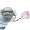 Natural Raw Gemstone Filter Ball Stew Ingredients Ball Stainless Steel Tea Filter Kitchen Gadgets