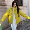 Fashion Double Zipper Hooded Quilted Women's All-match Outdoor Jacket Women