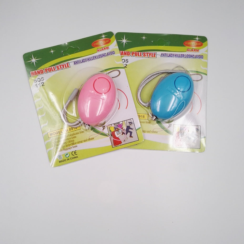 جهاز إنذار بيضاوي الشكل للدفاع عن النفس للنساء، وجهاز إنذار مضاد للتتبع للنساء