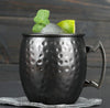 Moscow scorpion cup stainless steel hammer point light body copper plated black cocktail glass