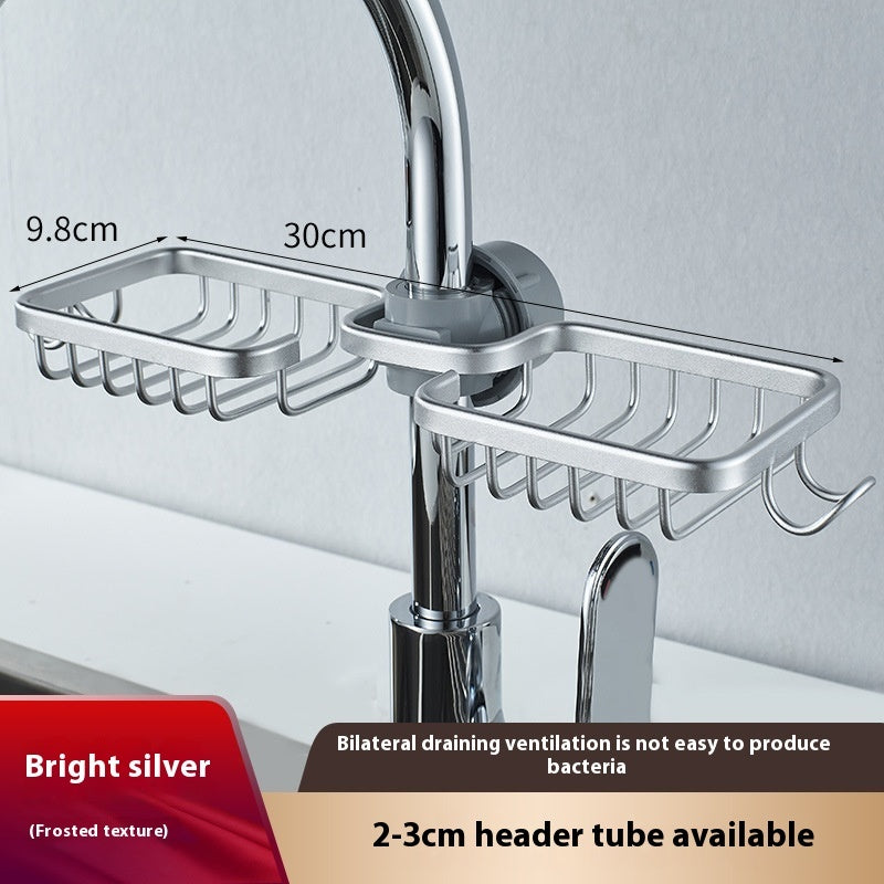 Kitchen Racks Hanging On A Faucet Household