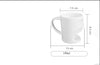 Ceramic biscuit cup creative face biscuit cup ceramic milk coffee cup