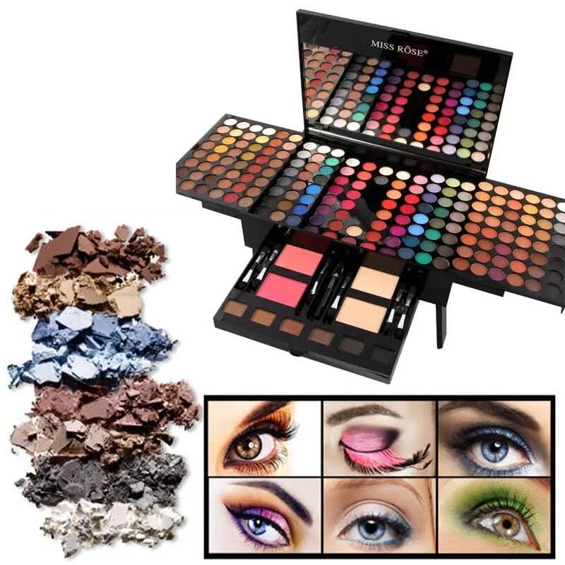 180 Colors Eyes Shadow Blush Set Personalized Piano - shaped Makeup Palette Box - Eshtree