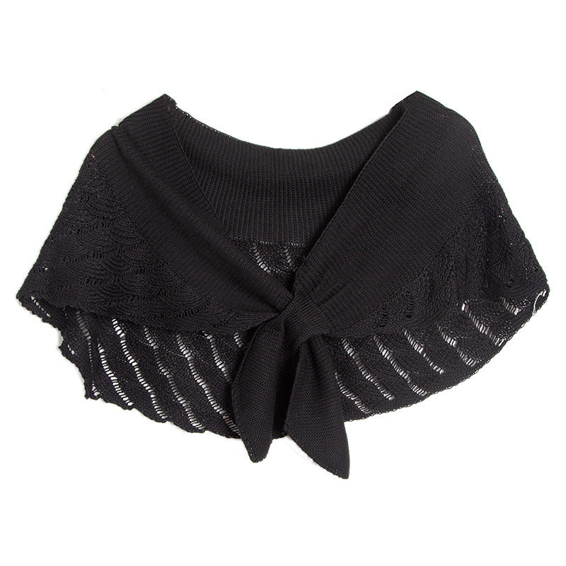 Women's Thin Fashion Wool Knitted Hollow Shawl