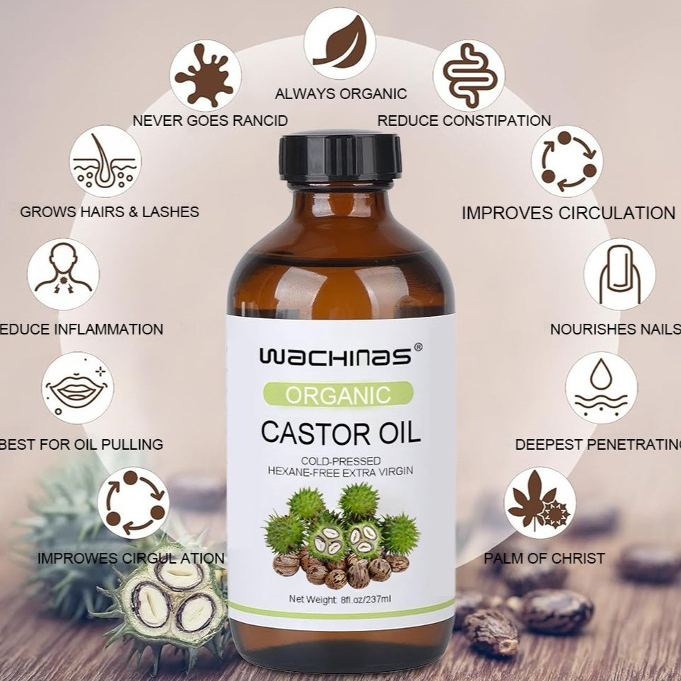Organic Castor Oil Cold Pressed Moisturizing Moisturizing And Nourishing