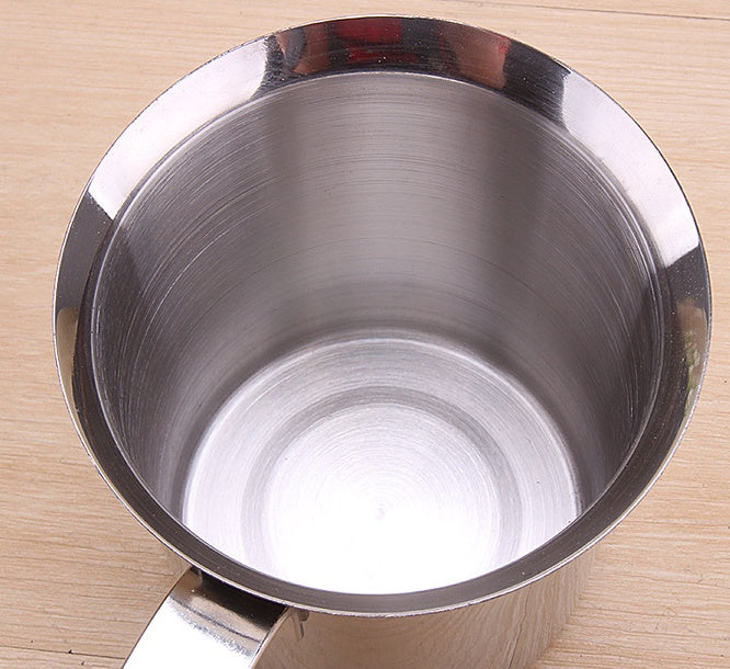 Stainless steel bubbler manual double layer milk whisk milk bubbler coffee foam pot