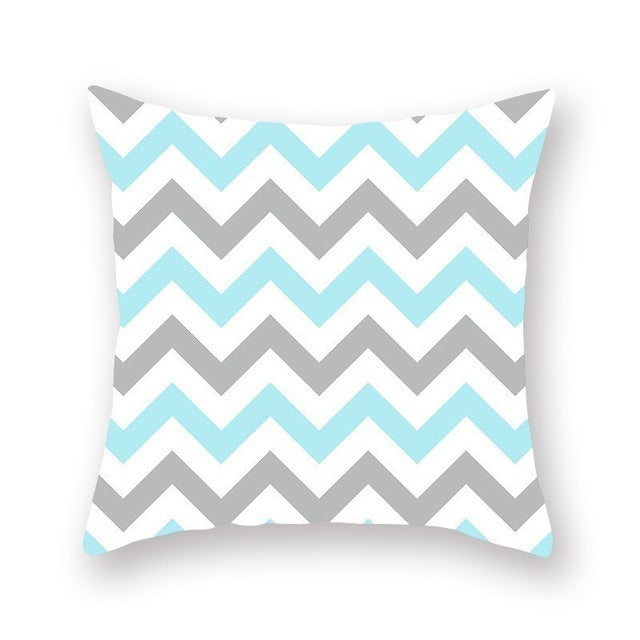 Bright color geometric pillow cushion cover