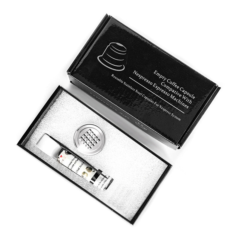 Coffee capsule spoon brush set