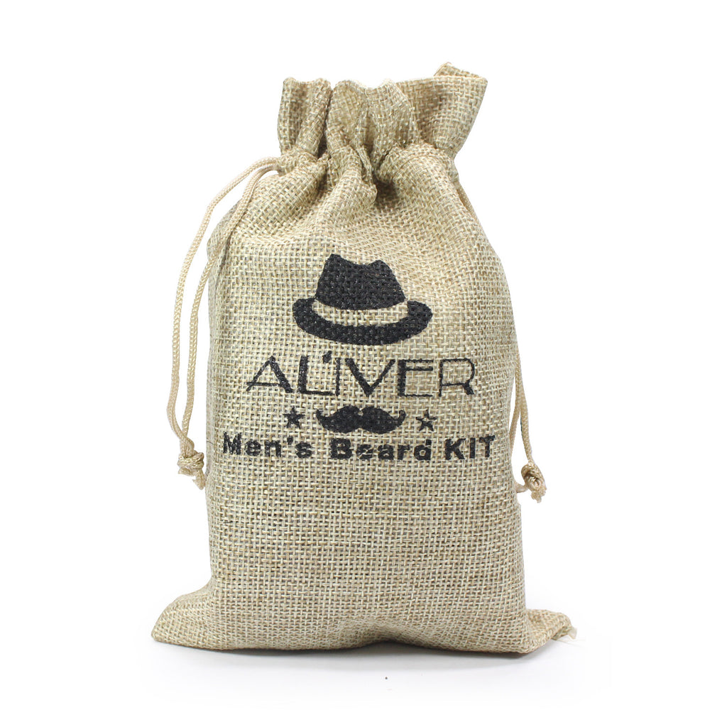 مشط تصفيف اللحية المحمول للرجال من أليفر، فرشاة مشط اللحية، كريم اللحية، زيت اللحية، بدلة ترطيب اللحية