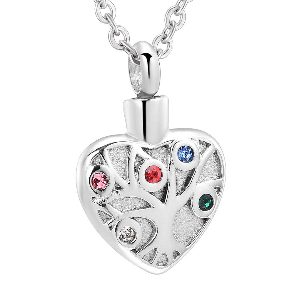 Heart-shaped diamond casket necklace pendant