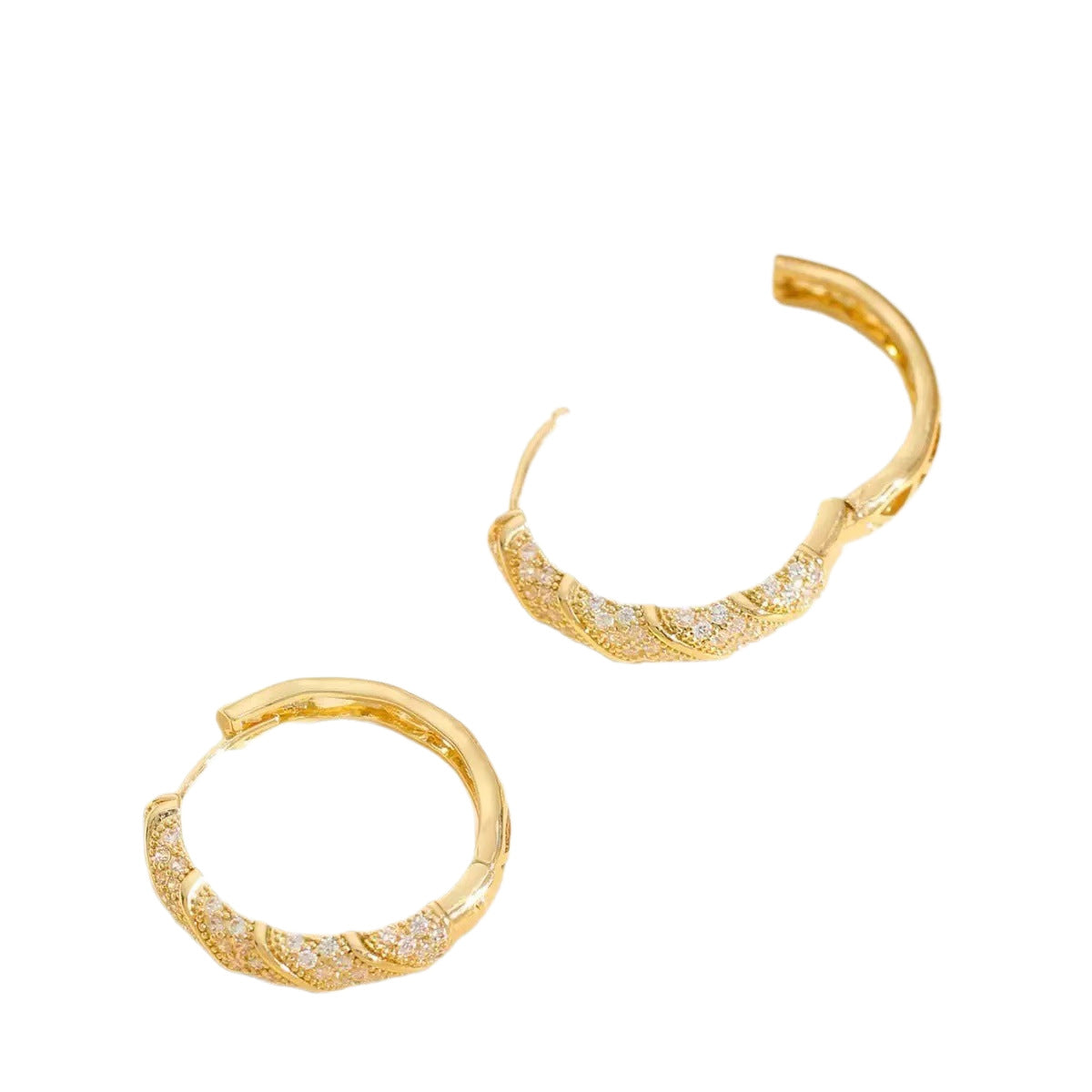 Cross-border Best-selling Full-diamond Earrings For Women