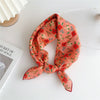 Cotton And Linen Small Square Towel Silk Scarf Female Korean Style Artistic