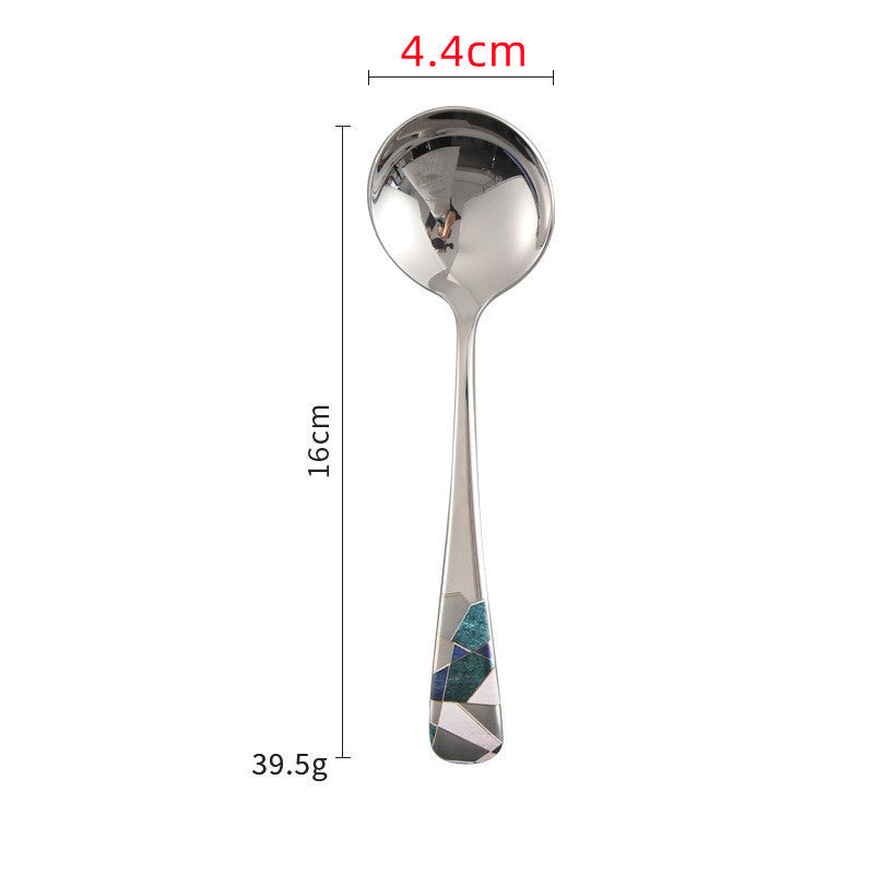 Stainless Steel Creative And Minimalist Household Soup Spoon