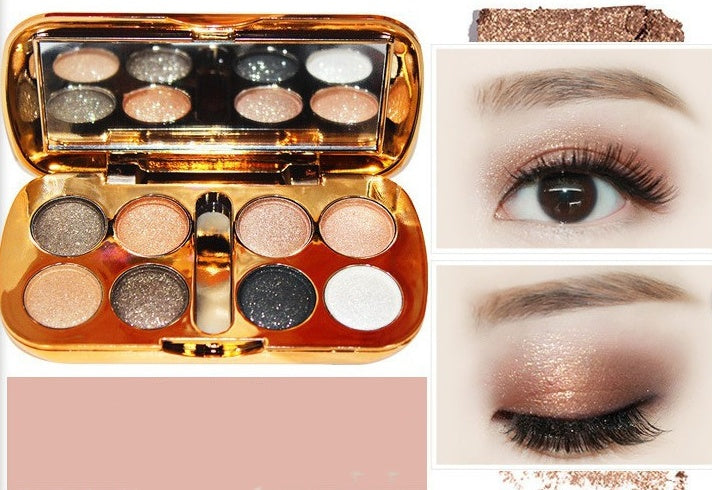 ظلال عيون لؤلؤية ماسية بثمانية ألوان