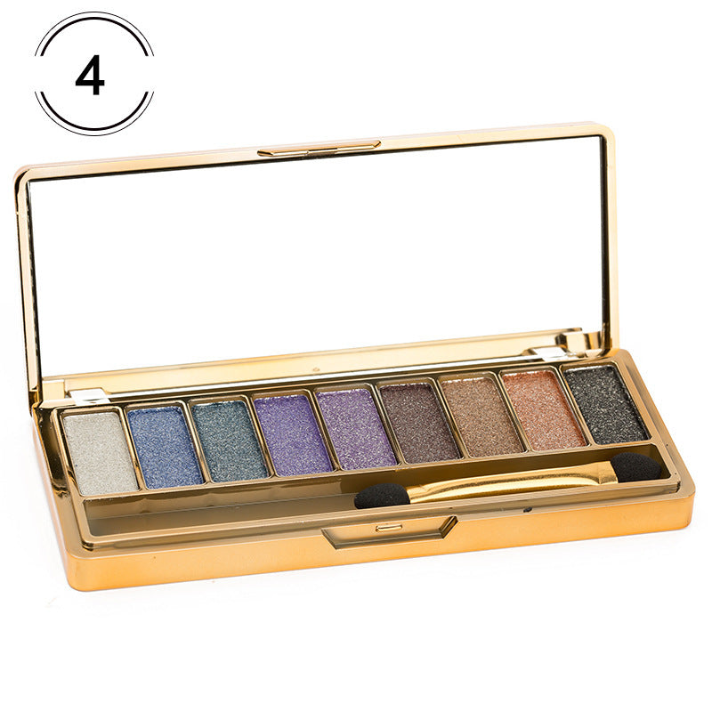 Fashion eyeshadow palette 9 colors matte eyeshadow palette glitter eye shadow makeup nude makeup set