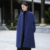 Retro Women's Artistic Cotton And Linen Clothing Buckle Cotton-padded Jacket