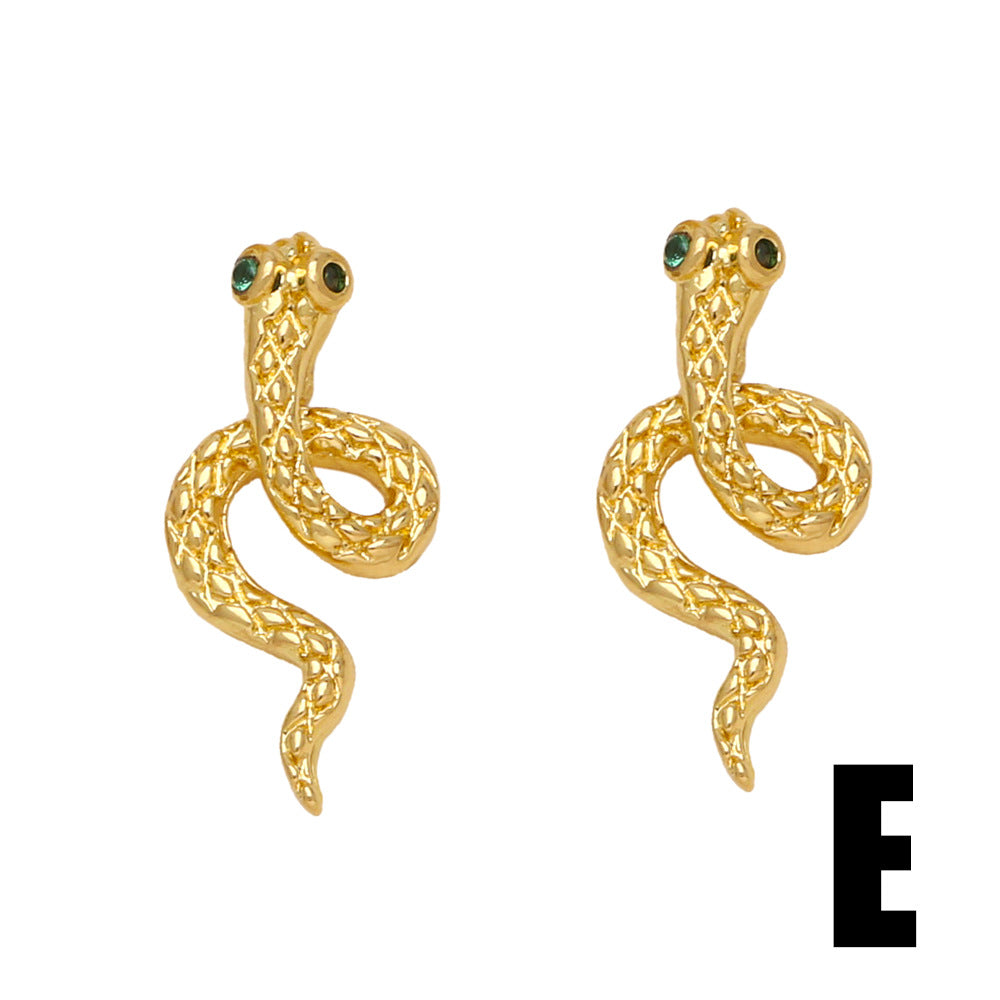 Cute Crab Dragonfly And Snake-Shaped Earrings