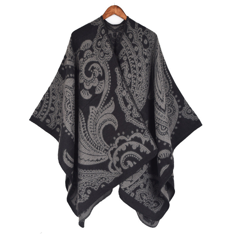 Fashionable Autumn And Winter Cashmere Women's Scarf All-matching Warm Shawl Cape