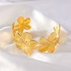 Middle East Gold Flower Ring High-grade Alloy Bracelet