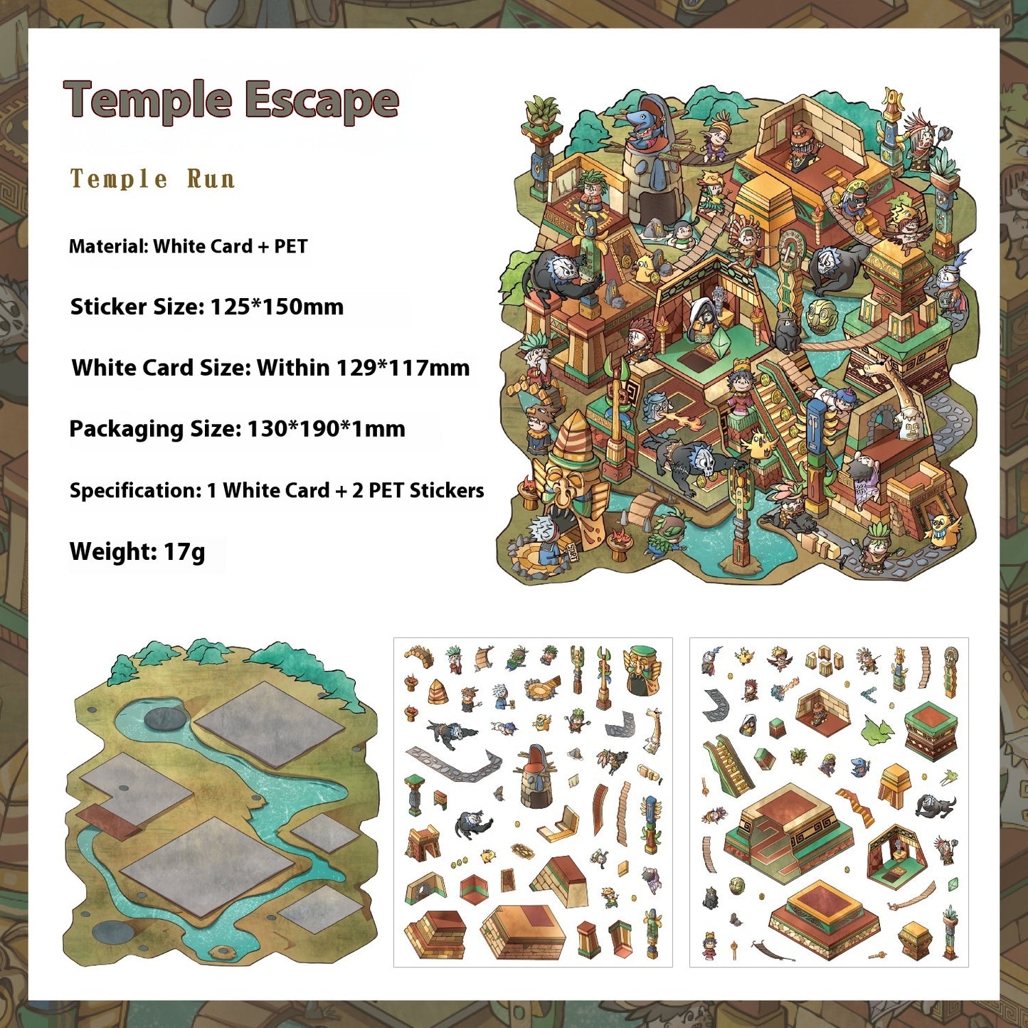 Micro Fear World Decompression Miniature Scene Sticker