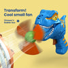 Fan Dinosaur Bubble Machine Bubble Blowing Toy Children's Handheld Bubble Machine New Cartoon Blowing Bubble Gun Toy Gift