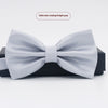 Men's Solid Color Formal Wear Wedding Business Casual Groom Groomsman Bow Tie