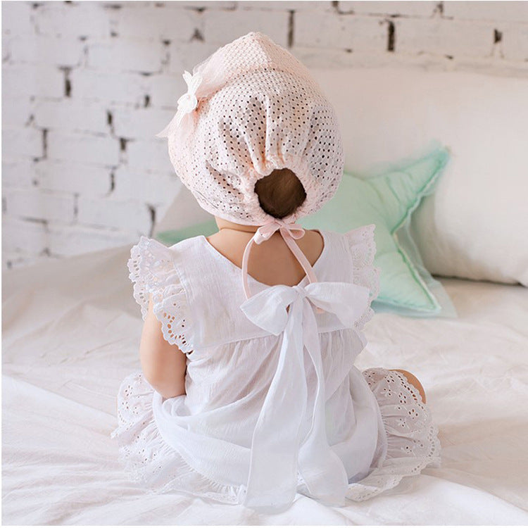 Children's Cotton Beanie Cap Children's Sweet Lace