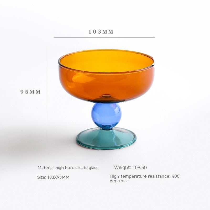 Household Heat-resistant Colored Glass Bowl