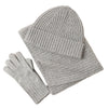 New Wool Scarf Hat Gloves Three-piece Set For Women