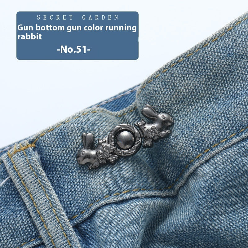 Waist Button Metal Buckle Nail-free Snap Fastener