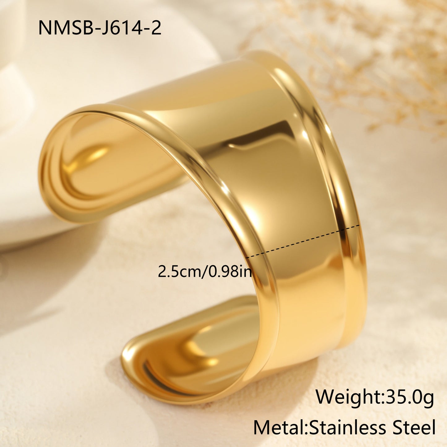 Fashion Exaggerated Wide Bracelet Niche Opening