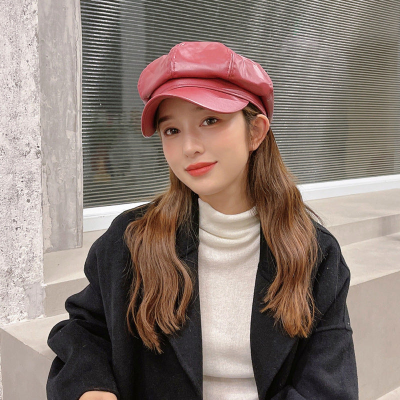 All-match Face Slimming Beret Octagonal