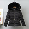 Brushed Lining Slim-fit Elegant Cotton-padded Coat