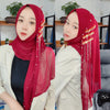 Turban Original Tassel Voile Wrap Towel