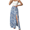 Women's Versatile And Elegant A-line Printed Slit Skirt