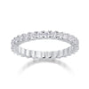 Wish - A Wedding Ring Set With Top-quality Moissanite S925 In Silver And Platinum-plated. The Ring Can Be Tested With A Diamond Pen