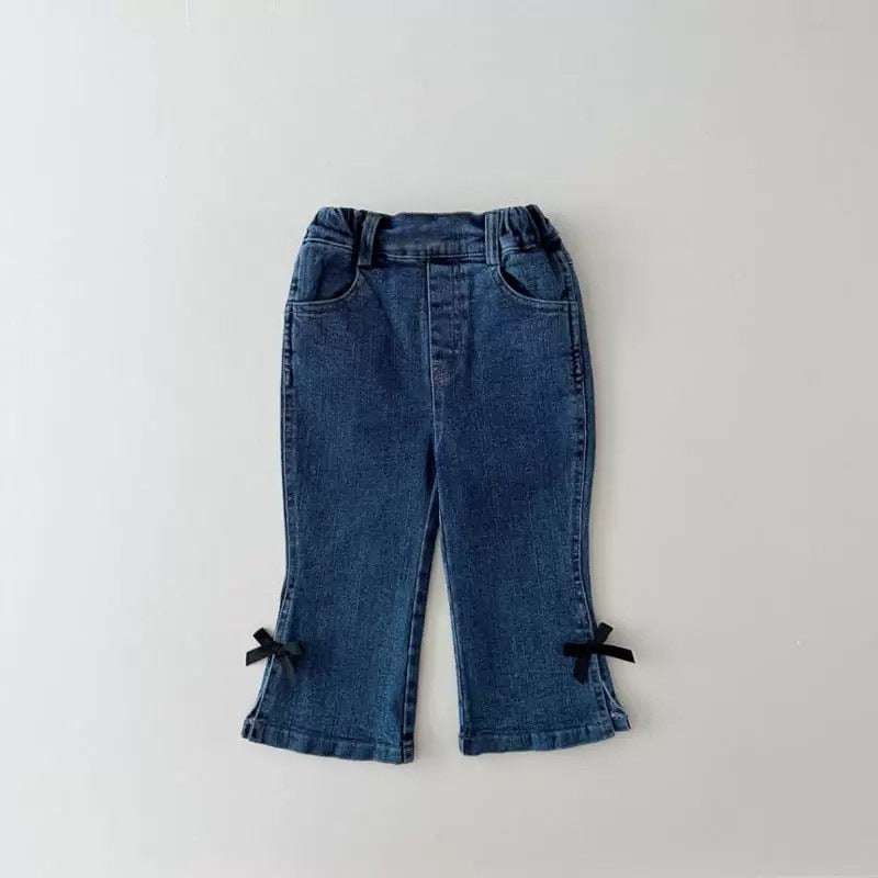 Product Girls Micro-elastic Denim Bell-bottom Pants