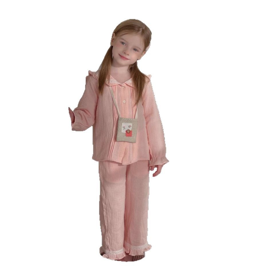 Girls' Home Wear Long Sleeve Two-piece Set