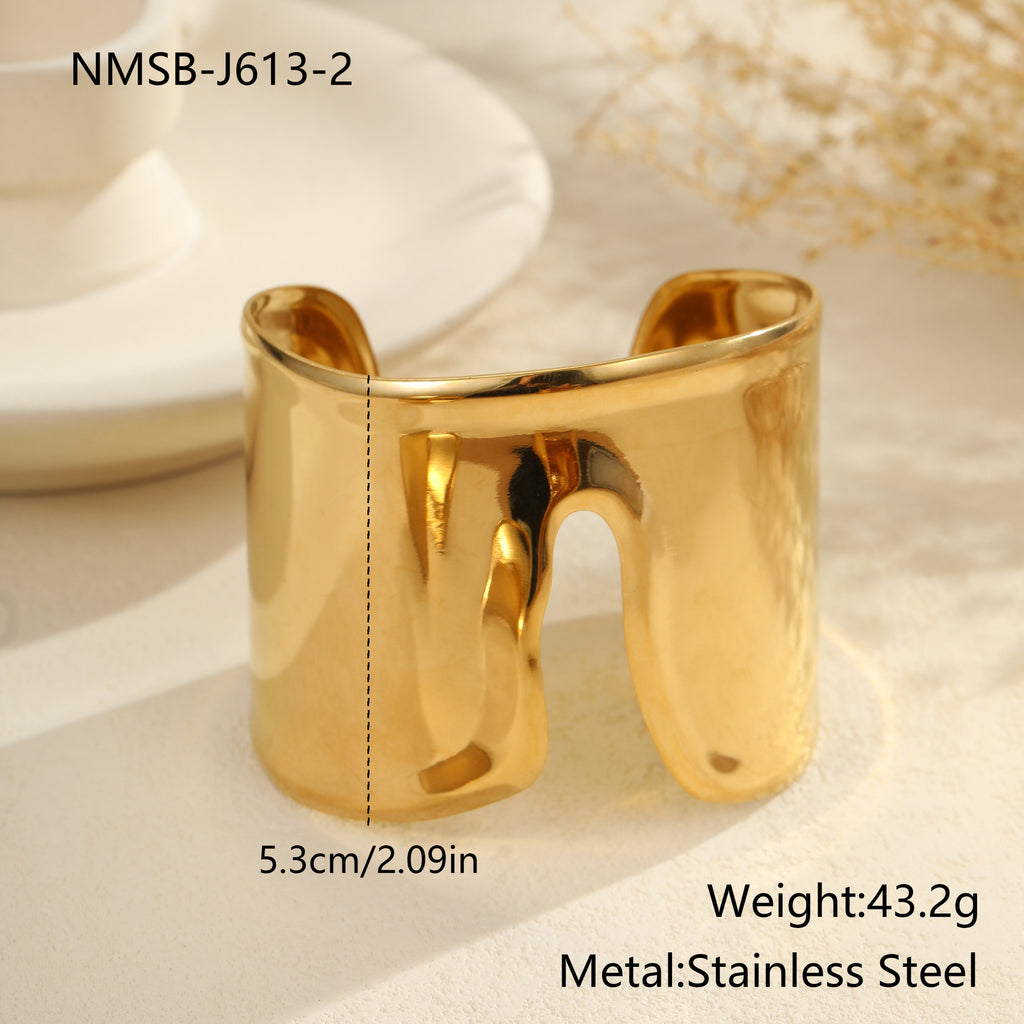 Fashion Exaggerated Wide Bracelet Niche Opening
