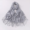 Autumn And Winter Cashmere-like Solid Color Long Scarf