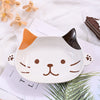Japanese-style Three-dimensional Ceramic Cat's Claw Double-ear Deep Plate
