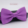 Men's Solid Color Formal Wear Wedding Business Casual Groom Groomsman Bow Tie