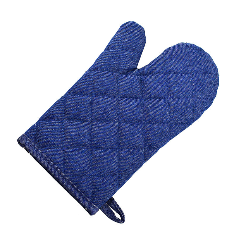 Silicone Insulation Microwave Oven Baking Gloves Protective Fabric